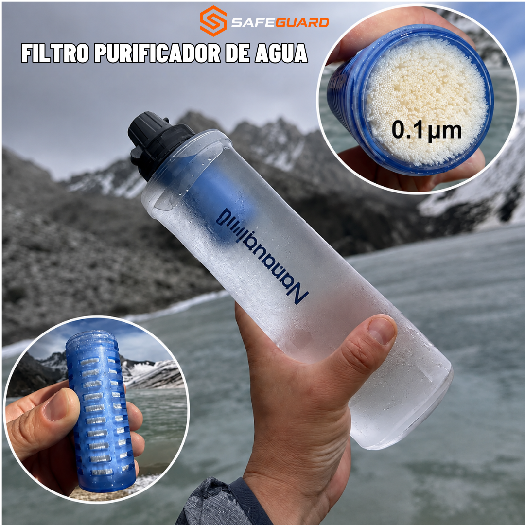 Botella de Purificación Multicapa